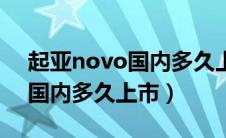 起亚novo国内多久上市多少钱（起亚novo国内多久上市）