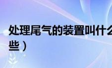 处理尾气的装置叫什么（处理尾气的方法有哪些）