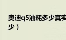 奥迪q5油耗多少真实油耗（标致206油耗多少）