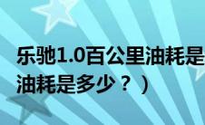 乐驰1.0百公里油耗是多少升（乐驰1.0百公里油耗是多少？）