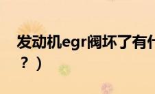 发动机egr阀坏了有什么现象（egr阀是什么？）