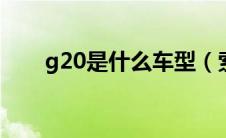 g20是什么车型（索8是什么车型？）