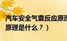 汽车安全气囊反应原理（汽车安全气囊打开的原理是什么？）