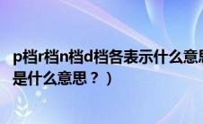 p档r档n档d档各表示什么意思（p挡、r挡、n挡、d挡、s挡是什么意思？）