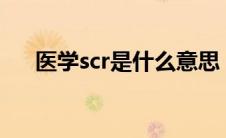 医学scr是什么意思（scr是什么意思?）