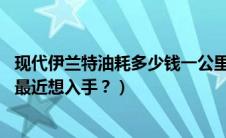 现代伊兰特油耗多少钱一公里（05年伊兰特真实油耗是多少最近想入手？）