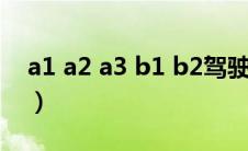 a1 a2 a3 b1 b2驾驶证（b1是什么驾驶证？）