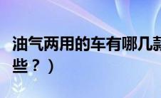 油气两用的车有哪几款（油气两用的汽车有哪些？）