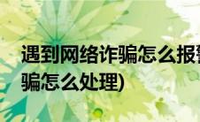 遇到网络诈骗怎么报警电话多少(遇到网络诈骗怎么处理)