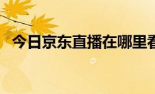 今日京东直播在哪里看（京东直播怎么进）