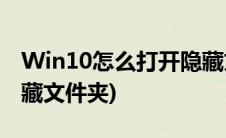 Win10怎么打开隐藏文件(win10怎么打开隐藏文件夹)