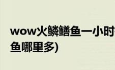 wow火鳞鳝鱼一小时钓多少(魔兽世界火鳞鳝鱼哪里多)