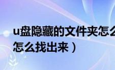 u盘隐藏的文件夹怎么找（u盘隐藏的文件夹怎么找出来）