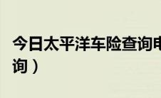 今日太平洋车险查询电子保单（太平洋车险查询）