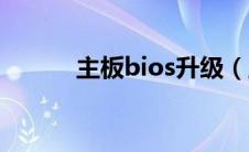 主板bios升级（主板bios升级）