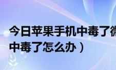 今日苹果手机中毒了微信会中毒吗（苹果手机中毒了怎么办）