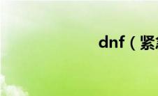 dnf（紧急任务）