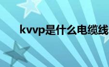 kvvp是什么电缆线(kvvP是什么电缆)