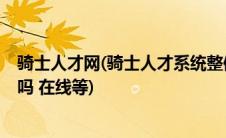 骑士人才网(骑士人才系统整体怎么样 比较其他的 有用过的吗 在线等)