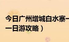 今日广州增城白水寨一日游（广州增城白水寨一日游攻略）