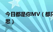 今日都是你MV（都只因为你的MV是什么意思）