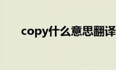 copy什么意思翻译（copy什么意思）