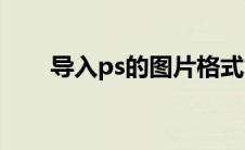 导入ps的图片格式(ps样式怎么导入)