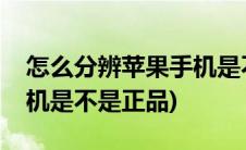 怎么分辨苹果手机是不是正品(如何查苹果手机是不是正品)