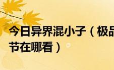 今日异界混小子（极品小子异界纵横的最新章节在哪看）