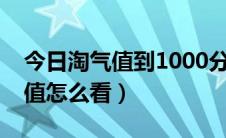 今日淘气值到1000分大概要消费多少（淘气值怎么看）