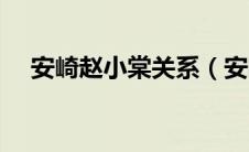 安崎赵小棠关系（安崎赵小棠个人资料）