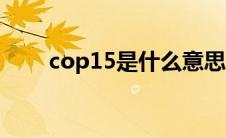 cop15是什么意思（cop15的意思）