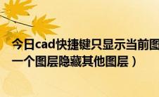 今日cad快捷键只显示当前图层（CAD设置快捷命令仅显示一个图层隐藏其他图层）