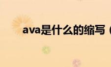 ava是什么的缩写（ava是什么游戏）