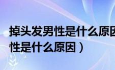 掉头发男性是什么原因一块一块的（掉头发男性是什么原因）