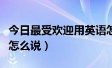 今日最受欢迎用英语怎么写（最受欢迎用英语怎么说）