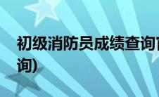 初级消防员成绩查询官网(初级消防员成绩查询)