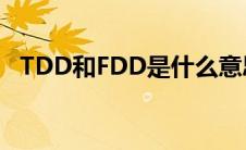 TDD和FDD是什么意思(tdd和fdd的区别)