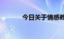 今日关于情感教学的几个问题