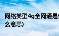 网络类型4g全网通是什么意思(4g全网通是什么意思)