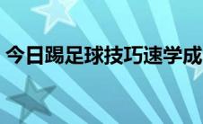 今日踢足球技巧速学成（踢足球技巧和方法）