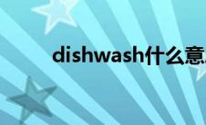 dishwash什么意思（dishwalla）