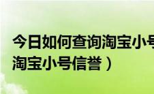 今日如何查询淘宝小号的通话记录（如何查询淘宝小号信誉）