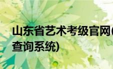 山东省艺术考级官网(山东省艺术考级网证书查询系统)