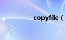 copyfile（copyfile）