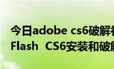 今日adobe cs6破解补丁使用方法（Adobe Flash  CS6安装和破解方法）