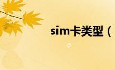 sim卡类型（sim卡类型）