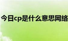 今日cp是什么意思网络用语（cp是什么意思）