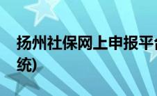 扬州社保网上申报平台(扬州社保网上申报系统)