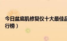 今日盆底肌修复仪十大最佳品牌（盆底肌康复仪十大品牌排行榜）